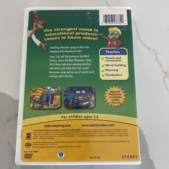 Leap Frog Talking Word Factory DVD - Picture 2 of 4